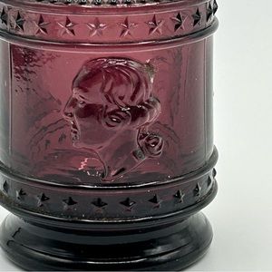 Original Maude St Clair Plum Carnival 1776 1976 Bicentennial Toothpick Holder